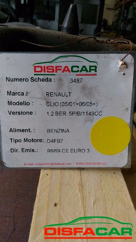 Assale posteriore usato Renault Clio 2001, codice D4FB7 – foto 5 di 5