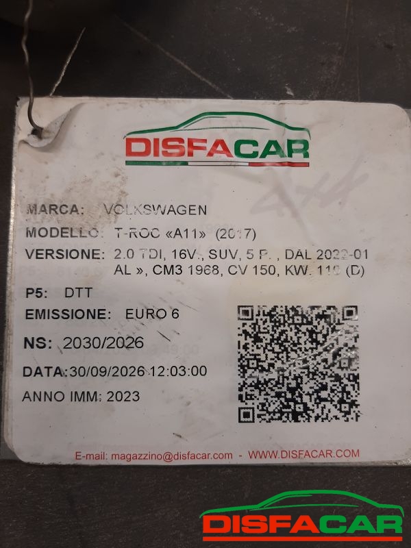 Assale posteriore Volkswagen 2022