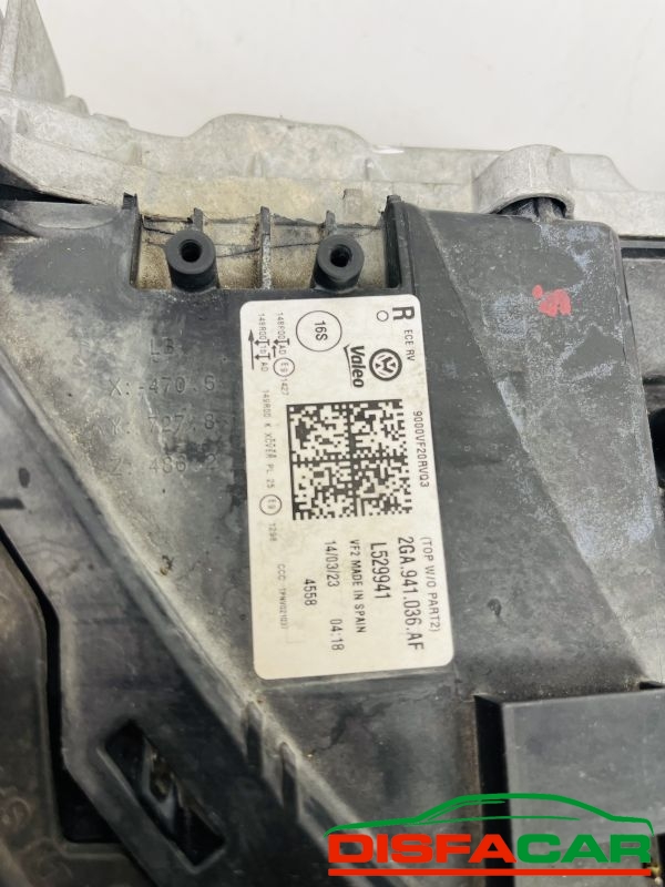 Fanale anteriore usato Volkswagen T-roc CORPO ROTTO, codice 2ga941036af – foto 7 di 10