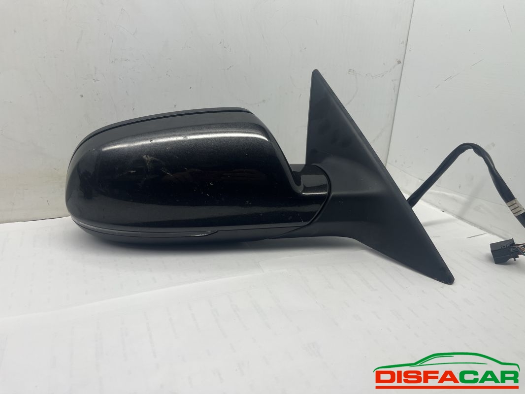 Retrovisore esterno usato Audi A5 SPECCHIO SPECCHIETTO ELETTRICO 10 FILI nero destro 2007 – foto 3 di 4