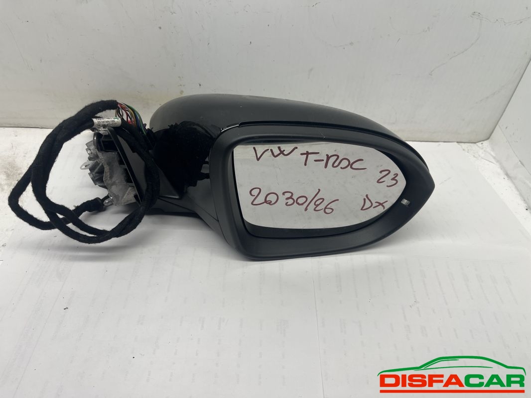 Retrovisore esterno usato Volkswagen T-ROC SPECCHIO SPECCHIETTO ELETTRICO DX 12 FILI ABBATTIBILE CON… – foto 5 di 5