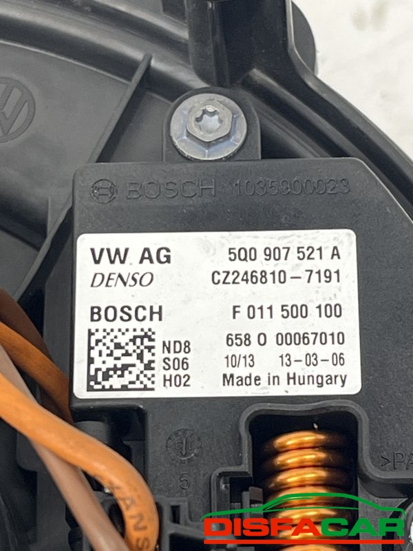 Ventola interna usata Volkswagen Golf 7A SERIE COMPLETA DI RESISTENZA cz246810-7193 2012, codice… – foto 2 di 3