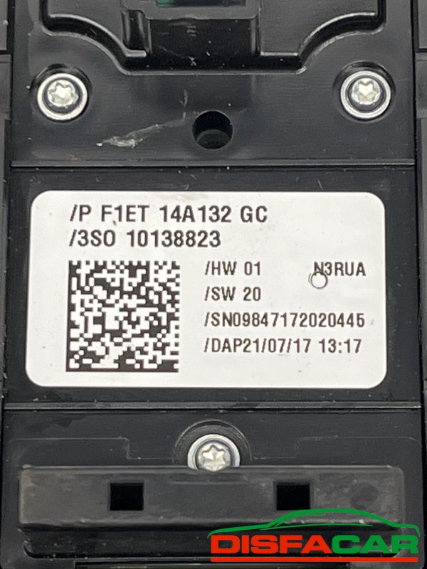 Pulsantiere alzavetri usate Ford B-Max f1et14a132gc con specchi richiudibili 2012, codice f1et14a132gc – foto 2 di 4