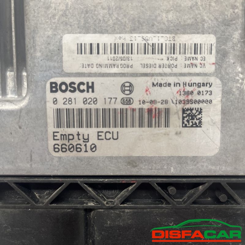 Centralina motore usata Piaggio Porter 1.2 td 0281020177, codice 0281020177 – foto 2 di 2
