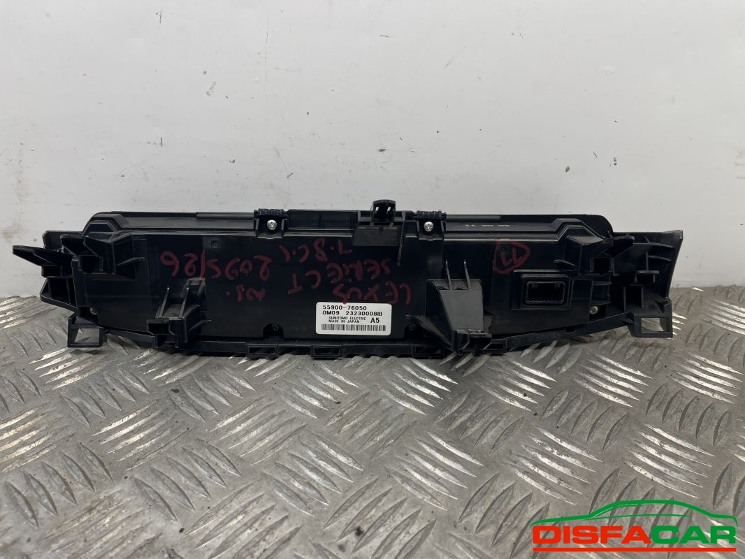 Comandi climatizzatore usati Lexus CT 200h 55900-76050 2010, codice 55900-76050 – foto 2 di 4