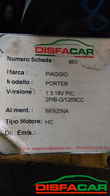 Differenziale posteriore usato Piaggio Porter Cassonato, codice DAIHATSU HC – foto 7 di 8