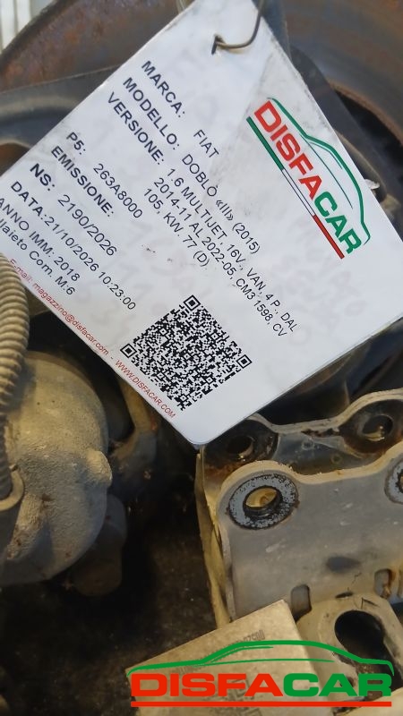 Telaietto anteriore usato Fiat Doblo 3 serie 2014, codice 263A8000 – foto 6 di 14