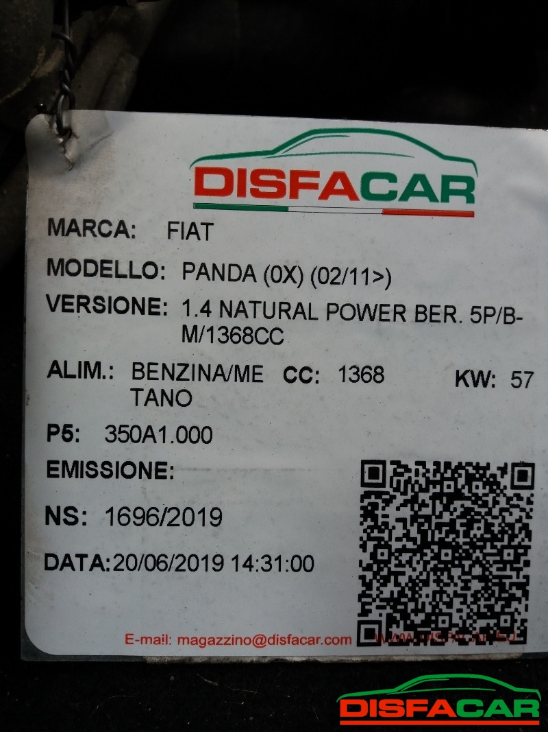 Assale posteriore usato Fiat Panda 2A e 3A SERIE NATURAL POWER - BIPOWER - METANO 2003, codice 188A4000 – foto 8 di 10