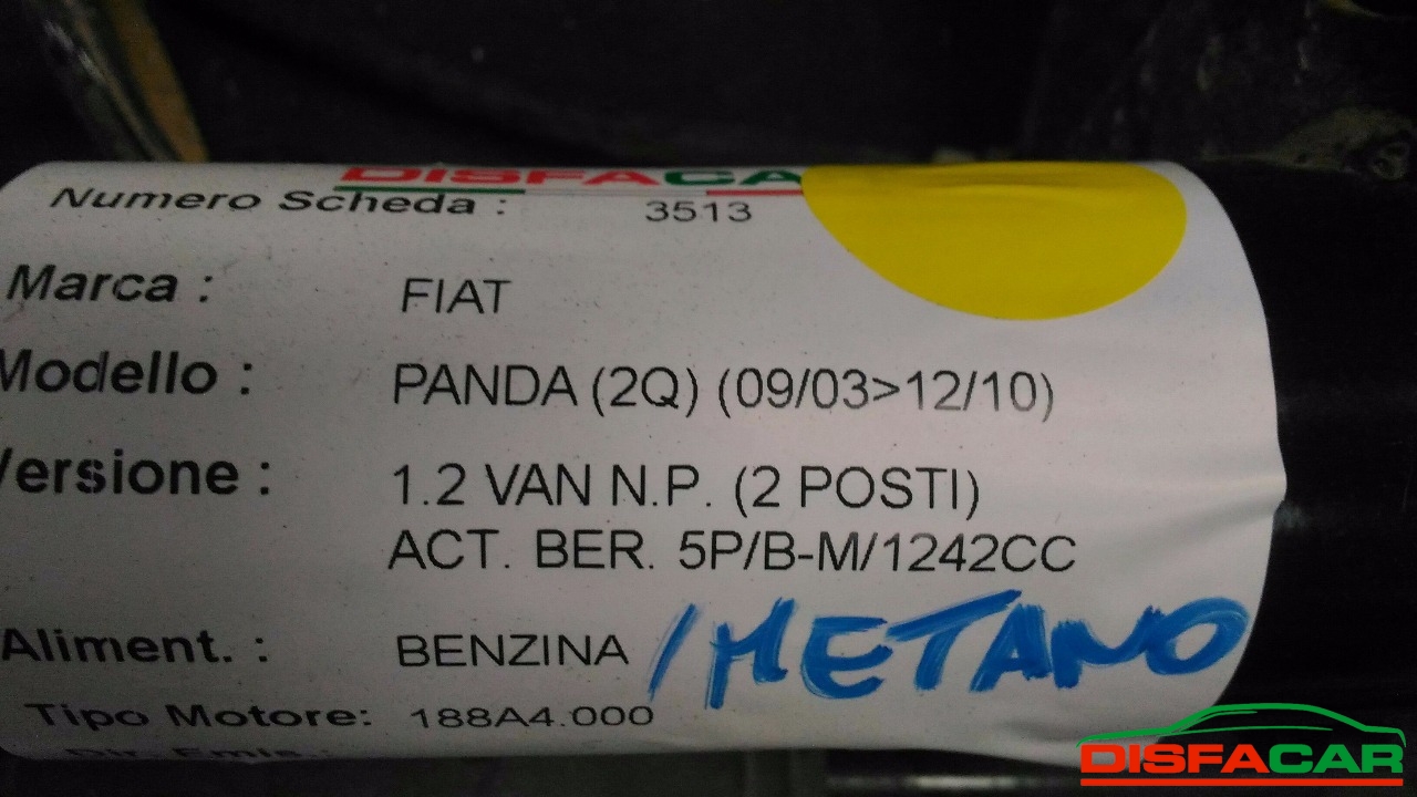 Assale posteriore usato Fiat Panda 2A e 3A SERIE NATURAL POWER - BIPOWER - METANO 2003, codice 188A4000 – foto 7 di 10