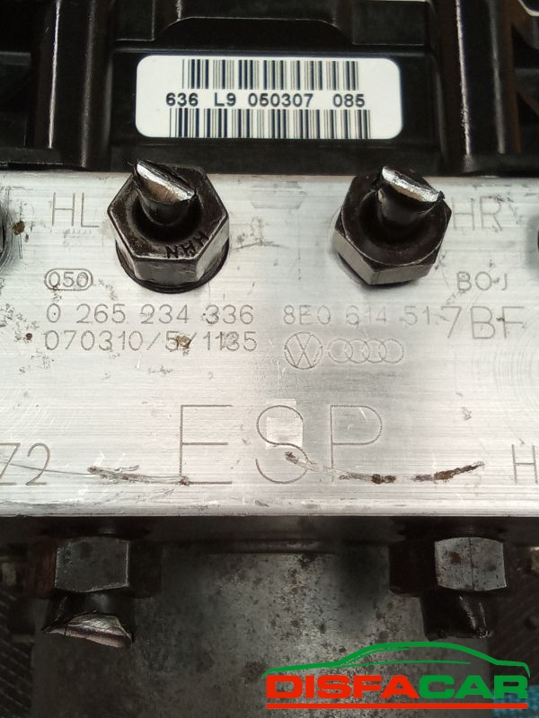 Centralina ABS usata Audi A4 (8E) 2004, codice 0265234336 – foto 3 di 8