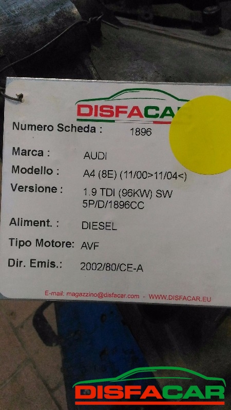Cambio usato Audi A4 2001, codice hcf – foto 10 di 10