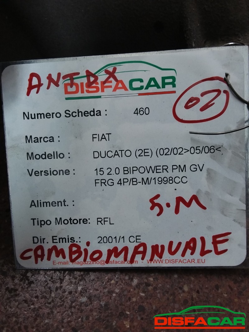 Telaietto anteriore usato Fiat Ducato BIPOWERMANCANO AMMORTIZZATORI E SCATOLA GUIDA 2002, codice RFL – foto 11 di 14
