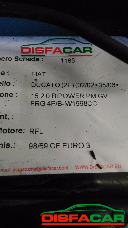 Telaietto anteriore usato Fiat Ducato BIPOWERMANCANO AMMORTIZZATORI E SCATOLA GUIDA 2002, codice RFL – foto 10 di 14