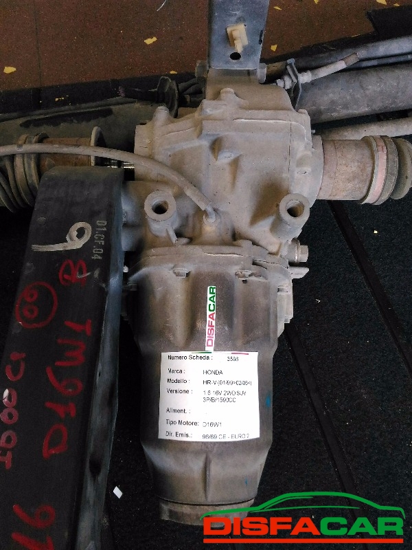 Differenziale posteriore usato Honda HR-V 4x4 1999, codice D16W1 – foto 5 di 8