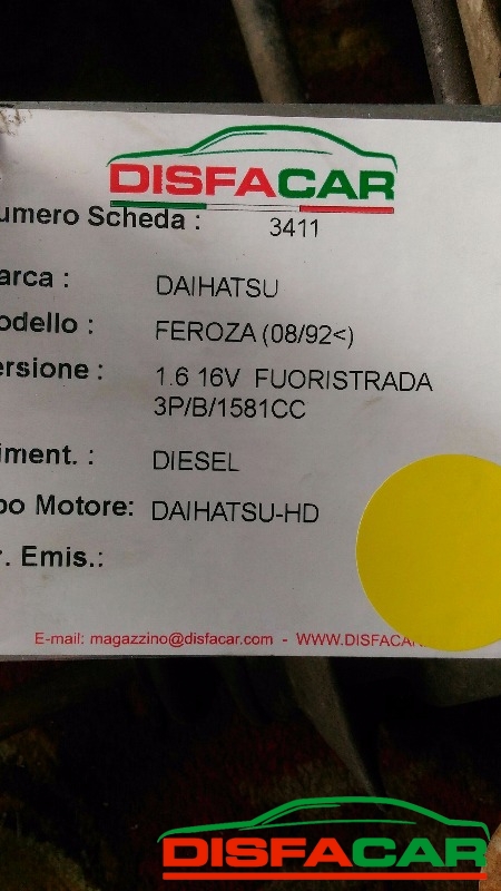 Cambio usato Daihatsu Feroza/Sportrak FUORISTRADA 1992, codice HD – foto 12 di 12