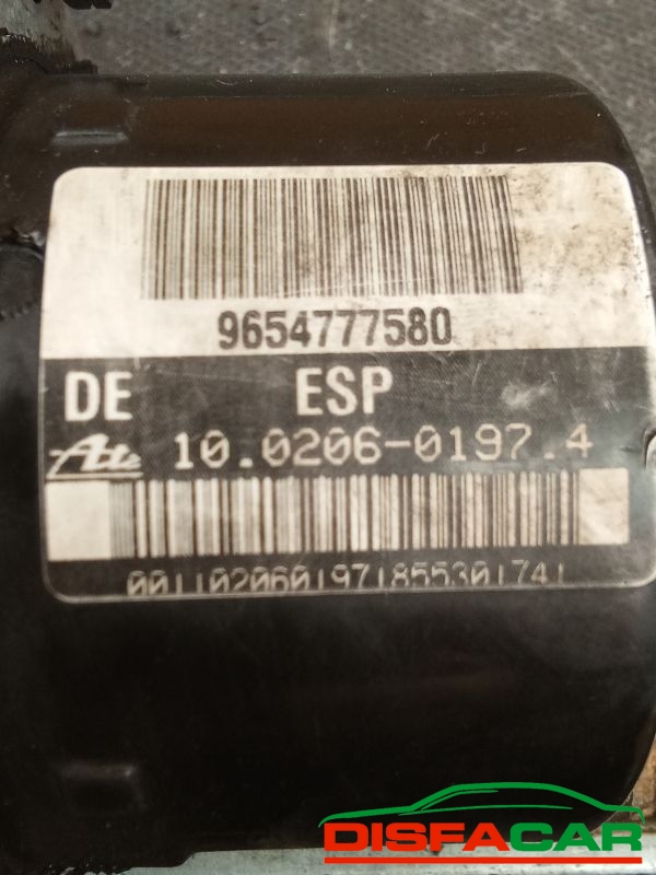 Centralina ABS usata Peugeot 1007 2005, codice 9654777580 – foto 3 di 8
