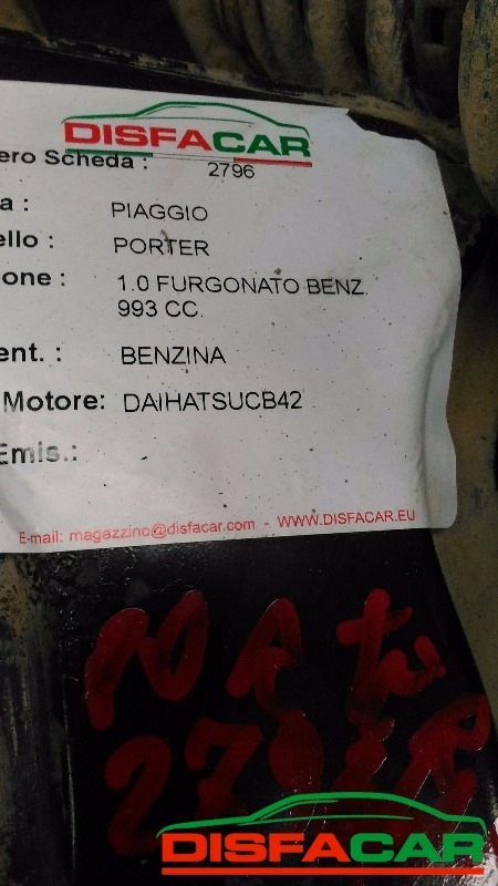 Telaietto anteriore usato Piaggio Porter, codice LDW1404/P – foto 9 di 10