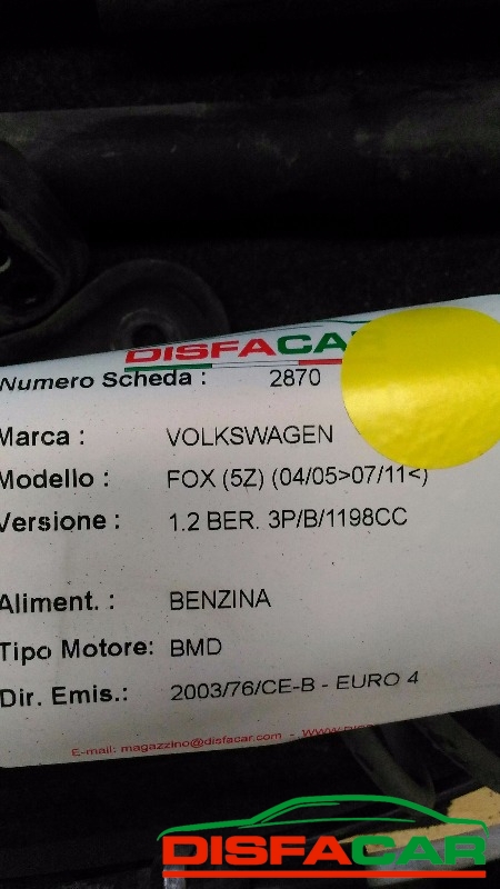 Assale posteriore usato Volkswagen Fox 2005, codice BMD – foto 6 di 6