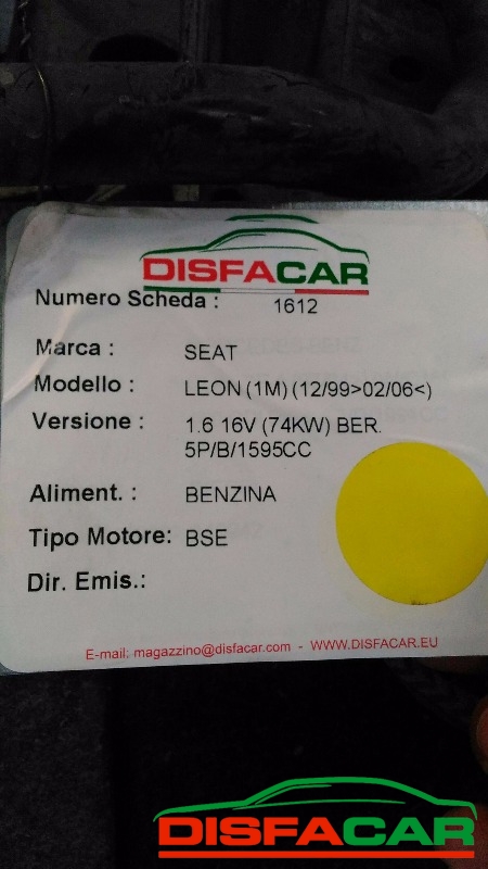 Telaietto anteriore usato Seat Leon 1999, codice BSE – foto 8 di 8