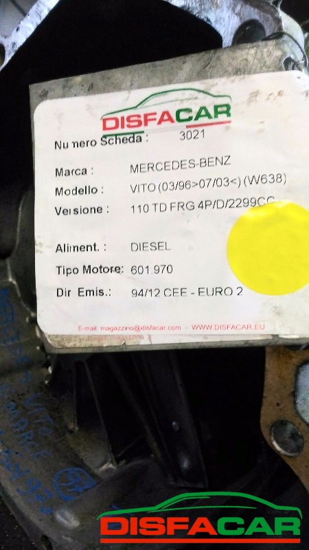 Cambio usato Mercedes Benz Vito W638 - 110 1996, codice 601.970 – foto 8 di 12