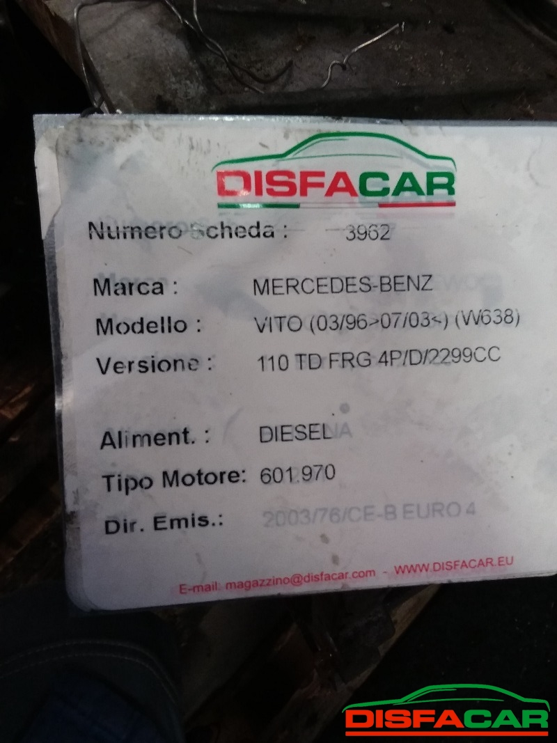 Cambio usato Mercedes Benz Vito W638 - 110 1996, codice 601.970 – foto 11 di 12