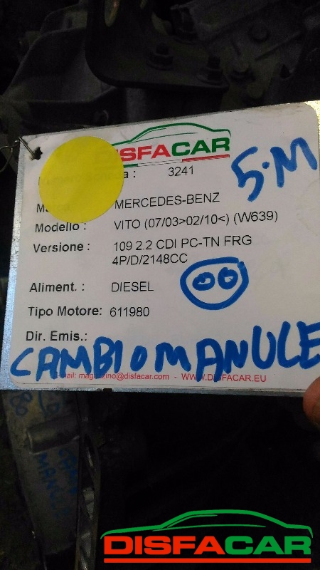Cambio usato Mercedes Benz Vito W639 1999, codice 601.970 – foto 13 di 13