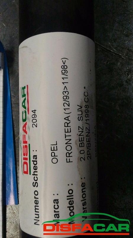 Albero di trasmissione usato Opel Frontera 1993, codice C20NE – foto 10 di 10