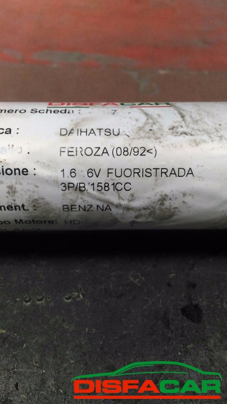 Albero di trasmissione usato Daihatsu Feroza/Sportrak 1992, codice HD – foto 7 di 9