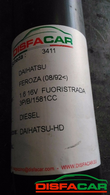 Albero di trasmissione usato Daihatsu Feroza/Sportrak 1992, codice HD – foto 10 di 10