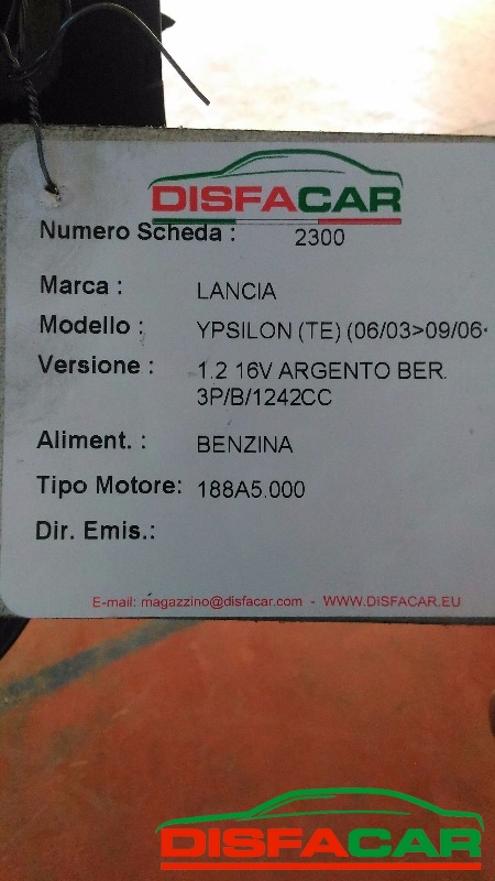 Motore usato Lancia Ypsilon 2003, codice 188A5000 – foto 8 di 8