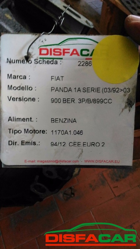 Cambio usato Fiat Panda 1A SERIE 1992, codice 1170A1.046 – foto 7 di 10