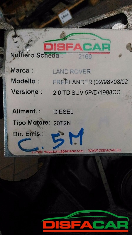 Cambio usato Land Rover Freelander CON RIPARTITORE 1998, codice 20T2N – foto 7 di 7