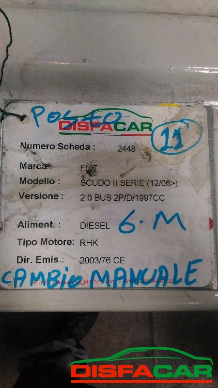 Assale posteriore usato Fiat Scudo 2a SERIE 2006, codice RHK – foto 11 di 11
