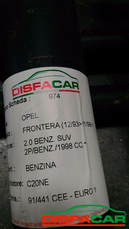 Albero di trasmissione usato Opel Frontera POSTERIORE 1993, codice C20NE – foto 9 di 10