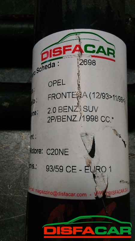 Albero di trasmissione usato Opel Frontera POSTERIORE 1993, codice C20NE – foto 10 di 10