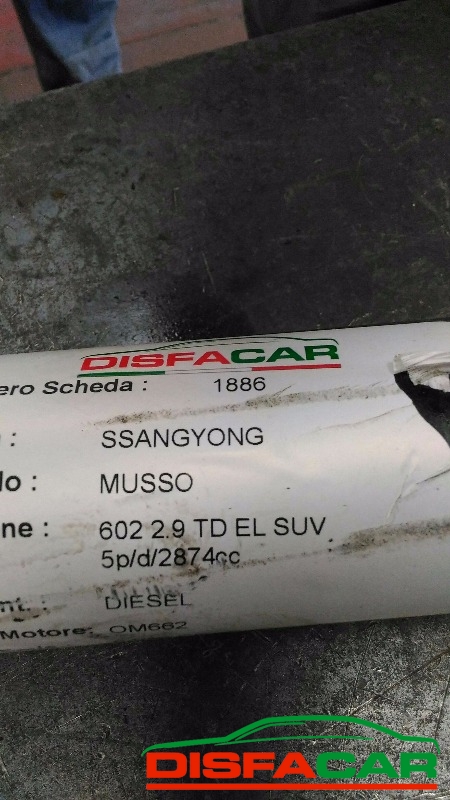 Albero di trasmissione usato Ssangyong MUSSO 1998, codice OM662 – foto 10 di 13