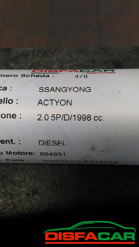 Albero di trasmissione usato Ssangyong Actyon, codice 664951 – foto 9 di 9