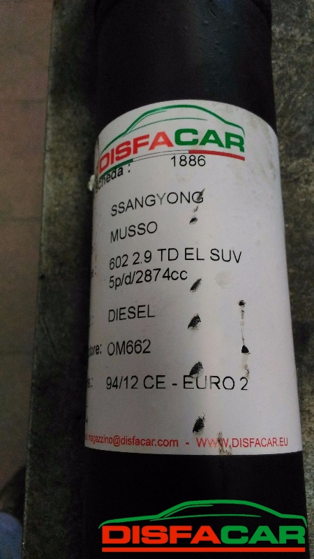 Albero di trasmissione usato Ssangyong MUSSO 1998, codice OM662 – foto 9 di 12