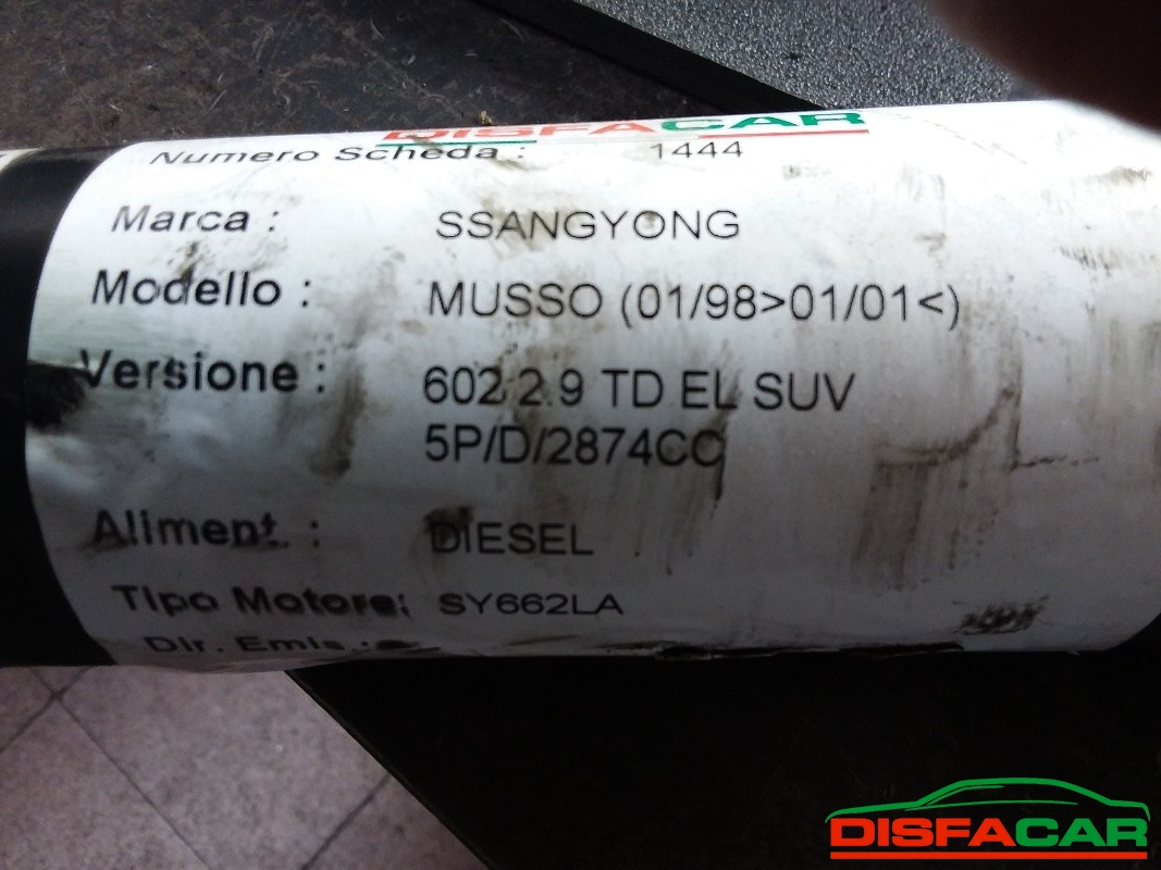 Albero di trasmissione usato Ssangyong MUSSO 1998, codice OM662 – foto 12 di 12