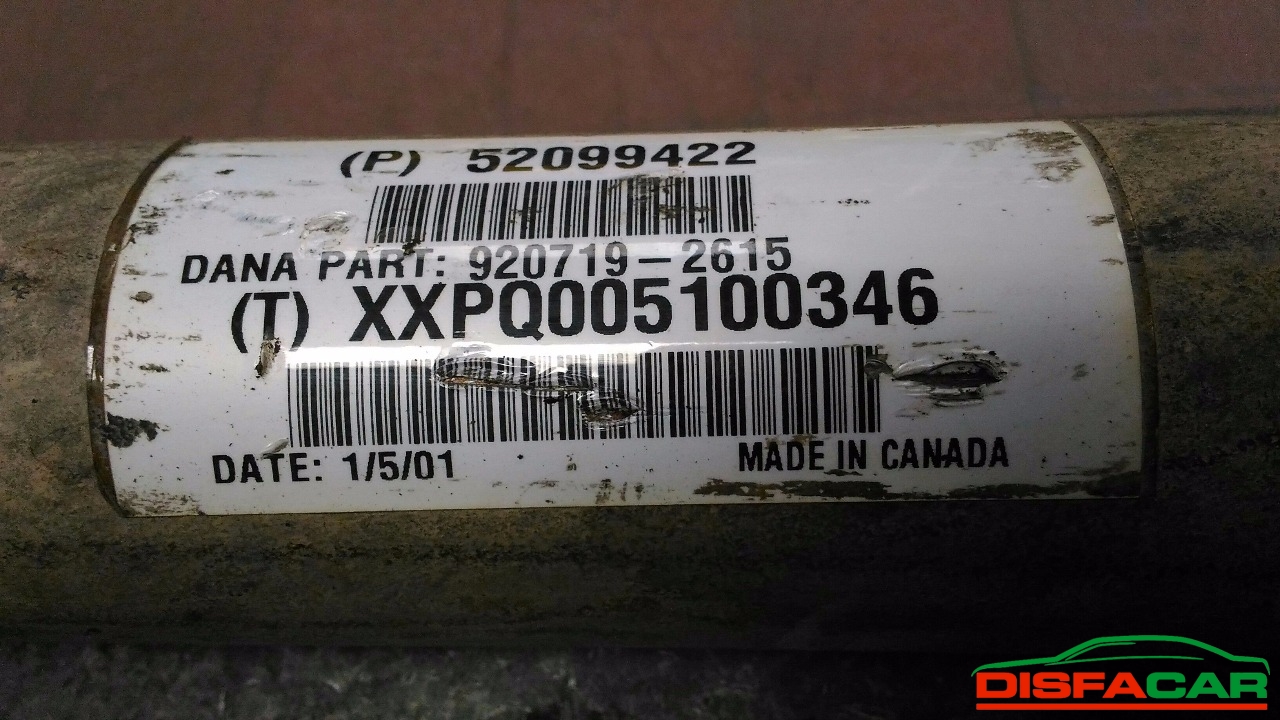 Albero di trasmissione usato Jeep Cherokee 1995, codice 85C – foto 4 di 12