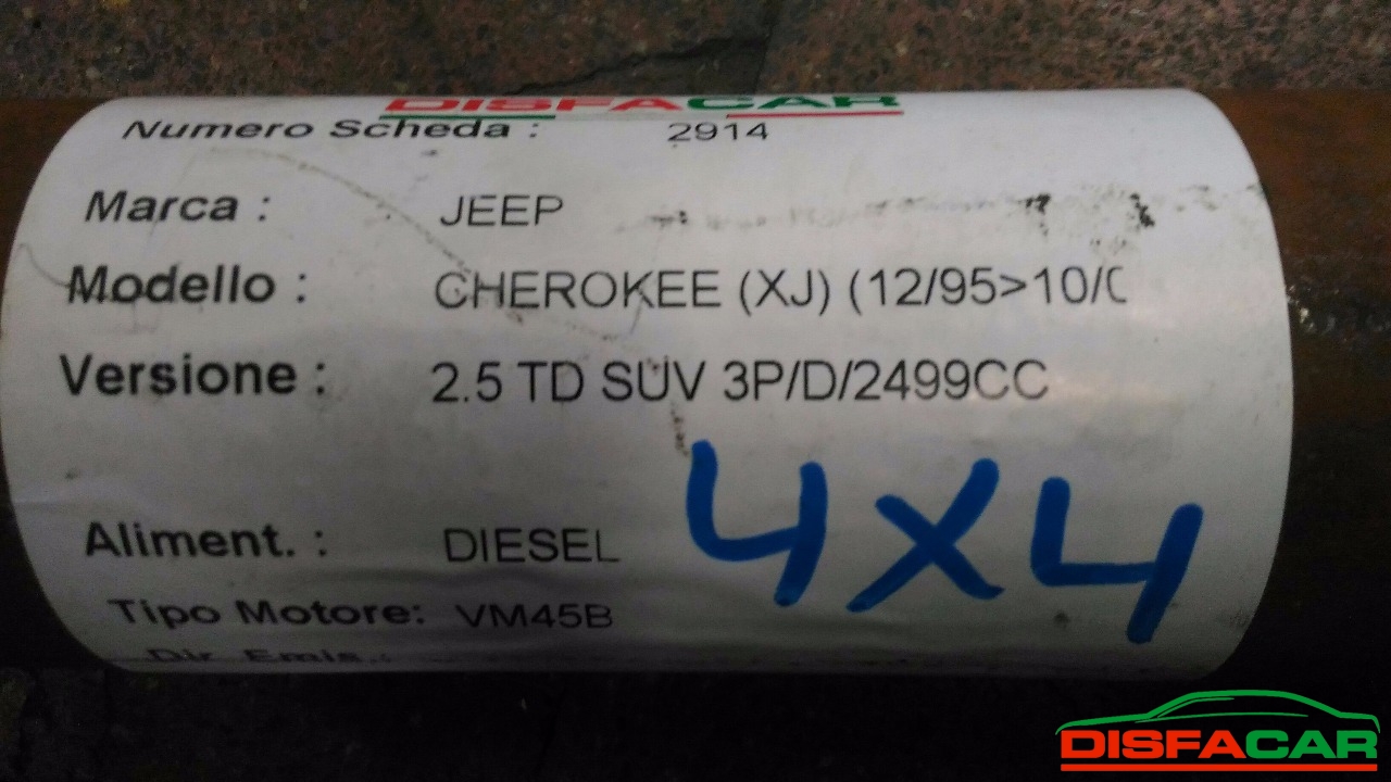Albero di trasmissione usato Jeep Cherokee 1995, codice 85C – foto 12 di 12