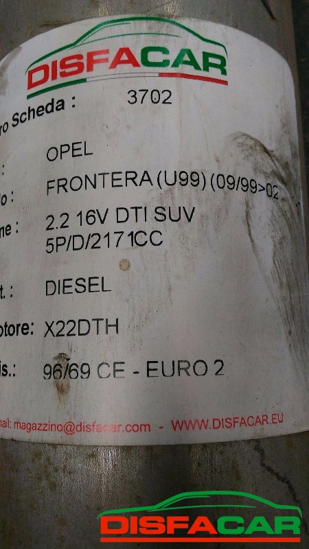 Albero di trasmissione usato Opel Frontera 1999, codice X22DTH – foto 9 di 9