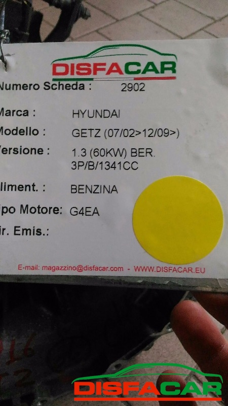 Cambio usato Hyundai Getz 2002, codice G4EA – foto 9 di 9