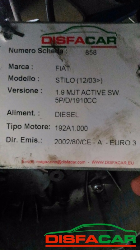 Cambio usato Fiat Stilo 2000, codice 192A1000 – foto 9 di 10