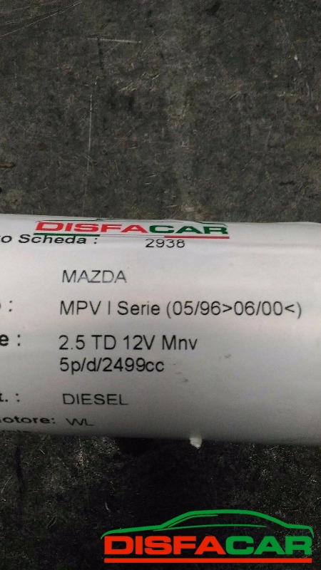 Albero di trasmissione usato Mazda MPV 1A SERIE 1996, codice WL – foto 12 di 12