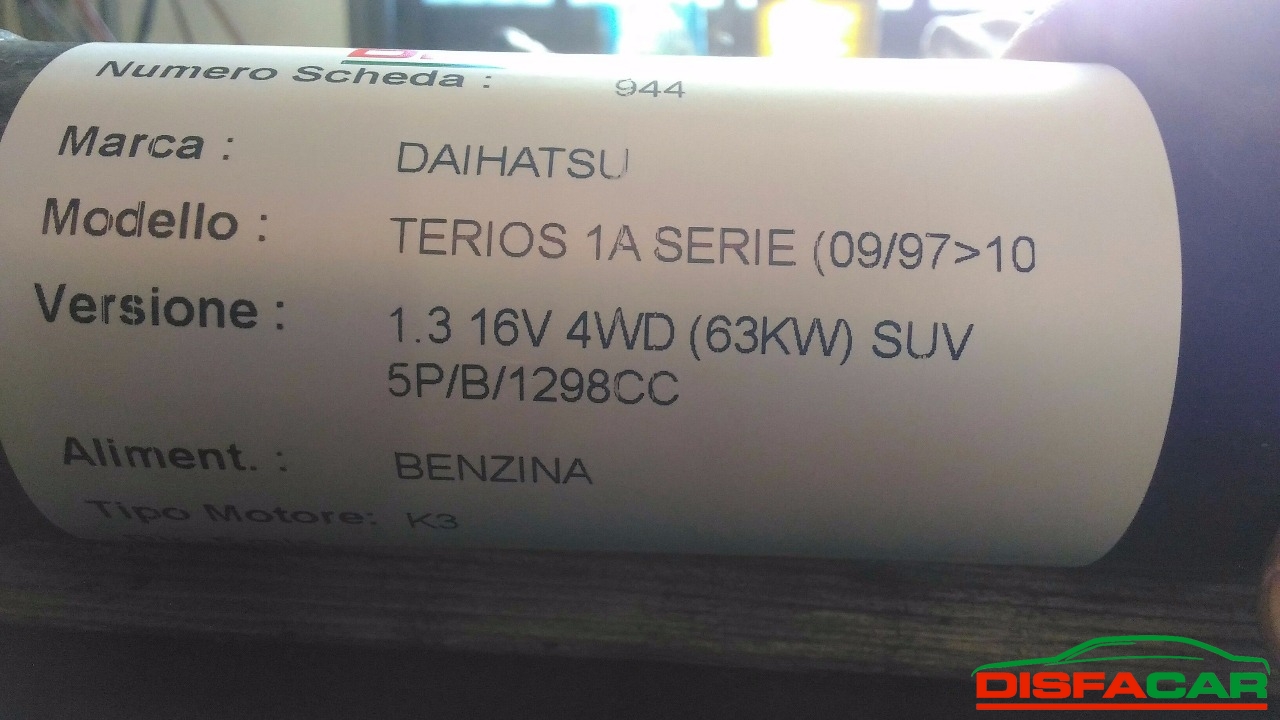 Albero di trasmissione usato Daihatsu Terios 1A SERIE - posteriore 1997, codice K3 – foto 12 di 12