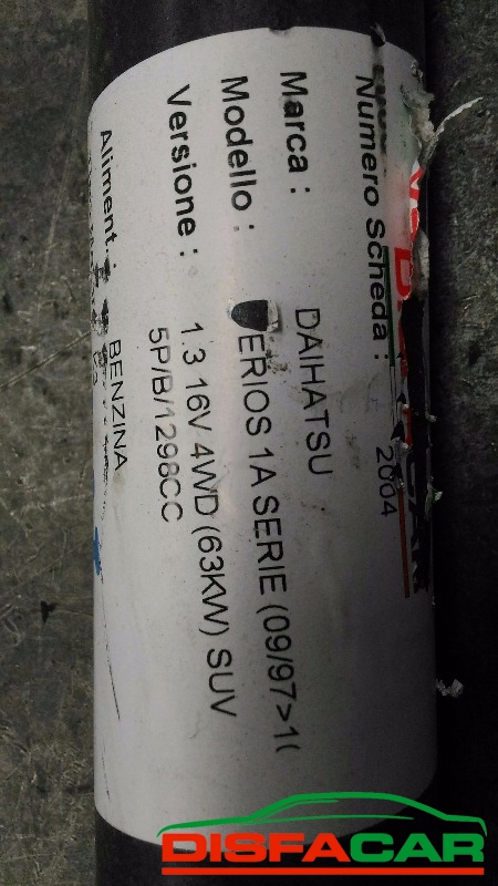 Albero di trasmissione usato Daihatsu Terios 1A SERIE - posteriore 1997, codice K3 – foto 11 di 12