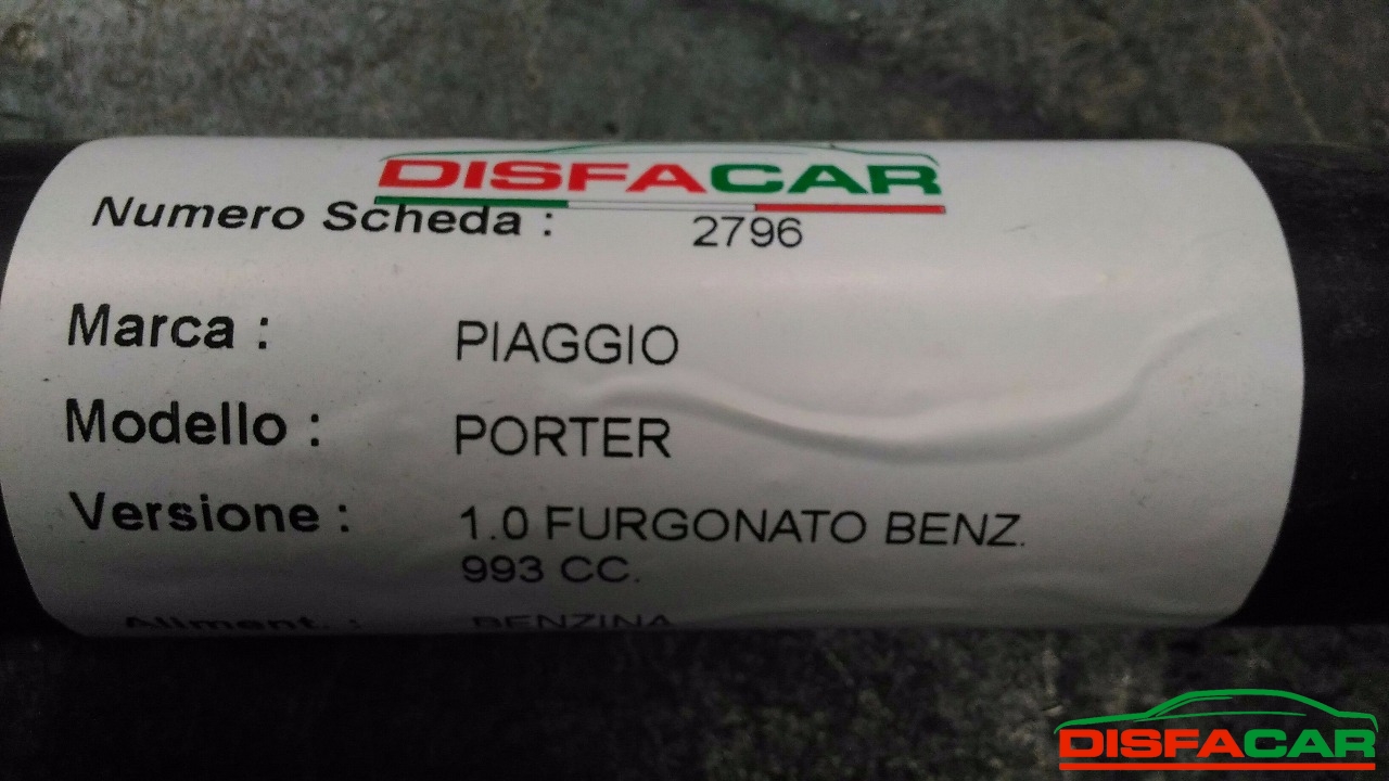 Albero di trasmissione usato Piaggio Porter FURGONATO, codice DAIHATSU CB42 – foto 8 di 10
