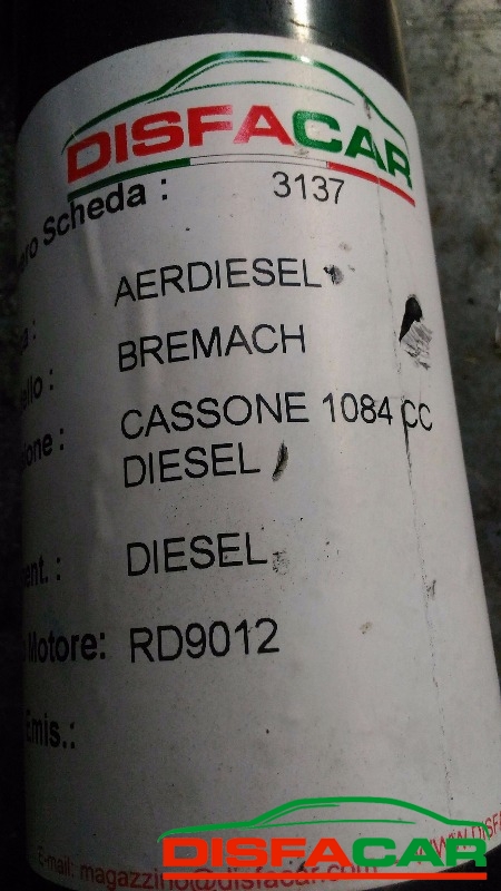 Albero di trasmissione usato AERDIESEL BREMACH CASSONE, codice RD9012 – foto 8 di 8