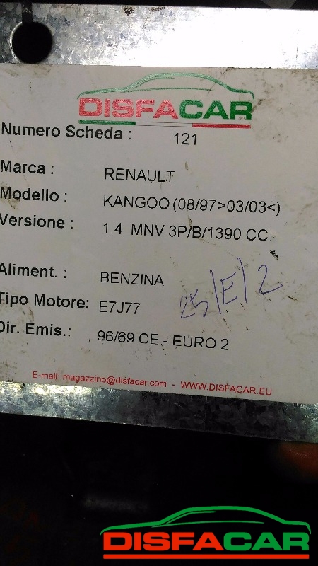 Cambio usato Renault Kangoo 1997, codice E7J77 – foto 12 di 14